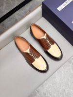 J.M.WESTON Brown and white calfskin Leather Shoes-J.M.WESTON Man Business Leather Shoes